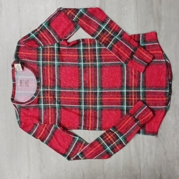 PINK Victoria's Secret Tops - Victoria's Secret Pink, Flannel long Sleeve top. Size Xs